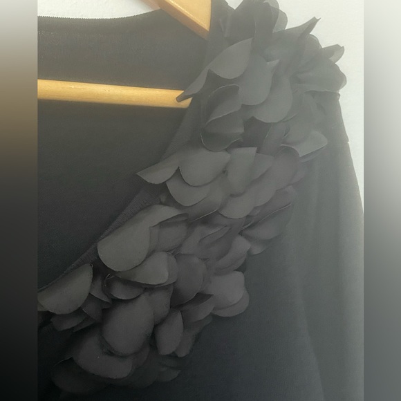 Spense black cardigan with Frills Women’s Petite Size XL Corporate Goth - Picture 4 of 11